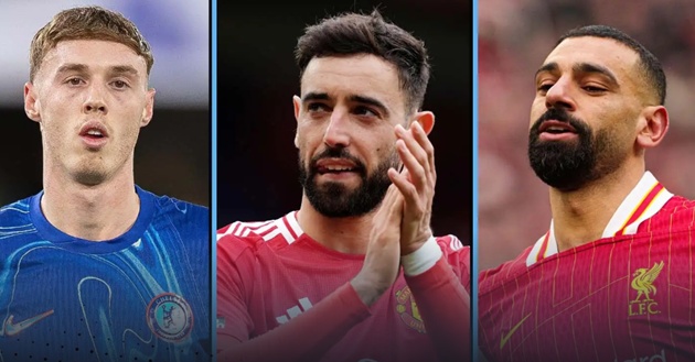 Bruno Fernandes dẫn đầu danh sách những cầu thủ tạo cơ hội nhiều nhất Premier League 2024/25